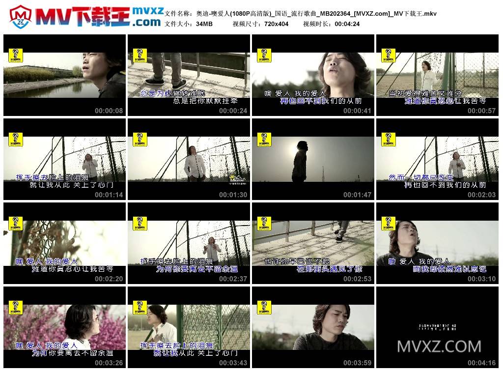 奥迪-噢爱人(1080P高清版)_国语_流行歌曲_MB202364